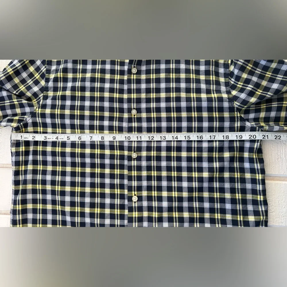 Banana Republic Men’s Intucked Slim Fit Button‎ Up Shirt Plaid Size Large